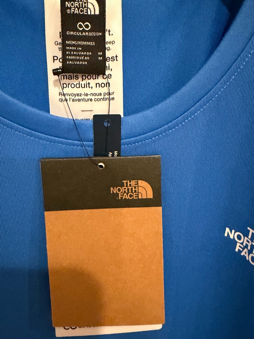 The North Face Men’s Bright Blue Short-Sleeve flash dry Tee - Picture 4 of 6